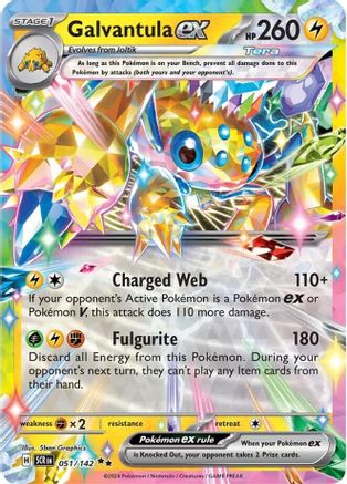 Galvantula ex (51/142) Holofoil [SV07: Stellar Crown]