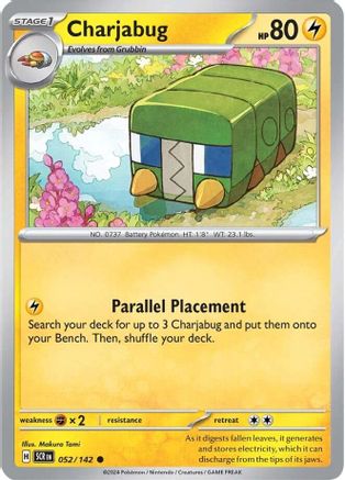 Charjabug (52/142) Reverse Holofoil [SV07: Stellar Crown]