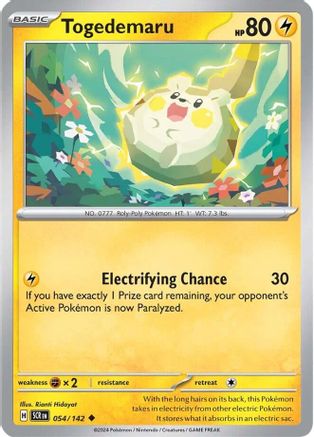 Togedemaru (54/142) Reverse Holofoil [SV07: Stellar Crown]