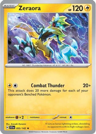 Zeraora (55/142) Holofoil [SV07: Stellar Crown]