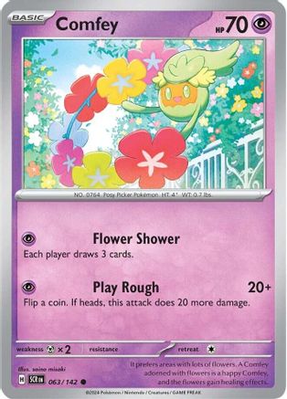 Comfey (63/142) Reverse Holofoil [SV07: Stellar Crown]