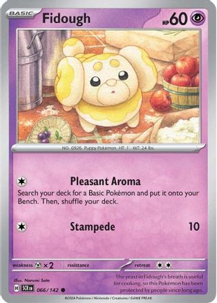 Fidough (66/142) Reverse Holofoil [SV07: Stellar Crown]