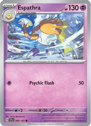 Espathra (69/142) Reverse Holofoil [SV07: Stellar Crown]