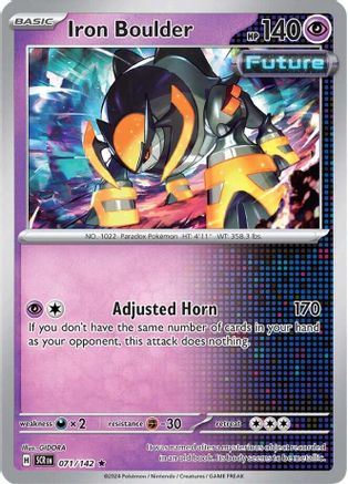 Iron Boulder (71/142) Reverse Holofoil [SV07: Stellar Crown]