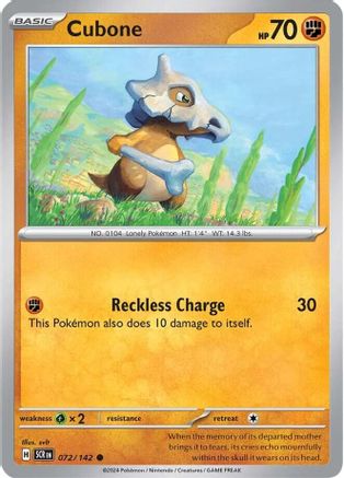 Cubone (72/142)  [SV07: Stellar Crown]