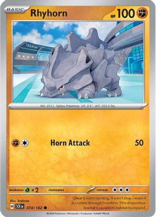 Rhyhorn (74/142)  [SV07: Stellar Crown]