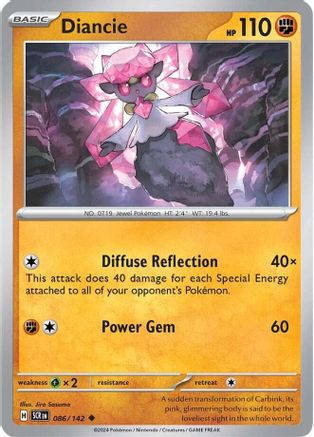 Diancie (86/142)  [SV07: Stellar Crown]