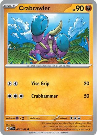 Crabrawler (87/142)  [SV07: Stellar Crown]