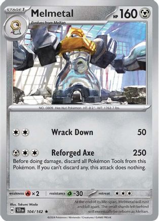 Melmetal (104/142) Holofoil [SV07: Stellar Crown]