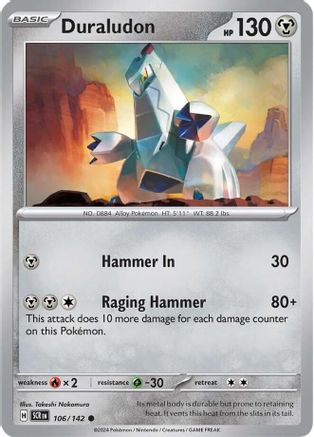 Duraludon (106/142) Reverse Holofoil [SV07: Stellar Crown]