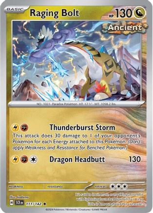 Raging Bolt (111/142) Holofoil [SV07: Stellar Crown]