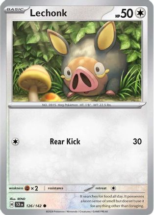 Lechonk (126/142) Reverse Holofoil [SV07: Stellar Crown]