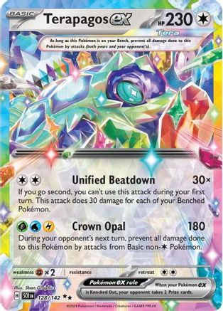 Terapagos ex (128/142) Holofoil [SV07: Stellar Crown]