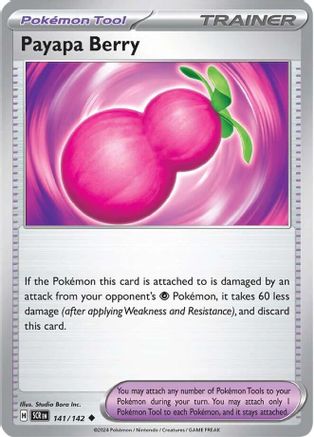 Payapa Berry (141/142) Reverse Holofoil [SV07: Stellar Crown]