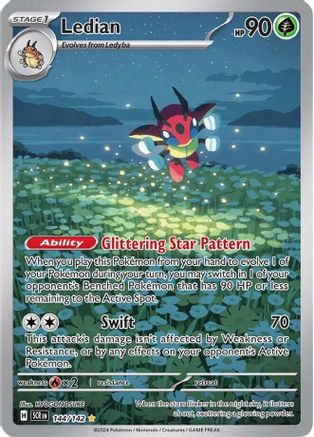 Ledian (144/142) Holofoil [SV07: Stellar Crown]