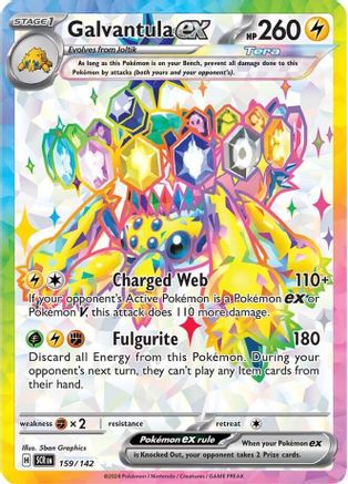 Galvantula ex (159/142) Holofoil [SV07: Stellar Crown]