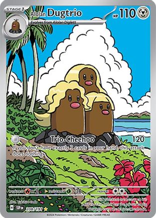 Alolan Dugtrio (208/191) Holofoil [SV08: Surging Sparks]