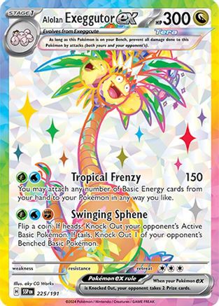 Alolan Exeggutor ex (225/191) Holofoil [SV08: Surging Sparks]