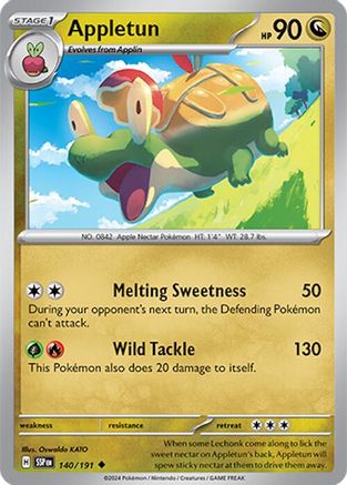 Appletun (140/191) Reverse Holofoil [SV08: Surging Sparks]