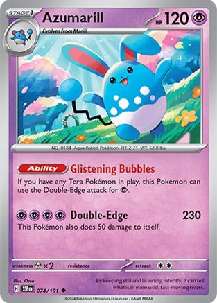Azumarill (74/191)  [SV08: Surging Sparks]