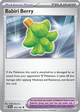 Babiri Berry (163/191) Reverse Holofoil [SV08: Surging Sparks]