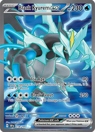 Black Kyurem ex (218/191) Holofoil [SV08: Surging Sparks]