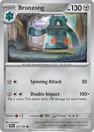 Bronzong (127/191)  [SV08: Surging Sparks]