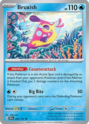 Bruxish (49/191) Reverse Holofoil [SV08: Surging Sparks]