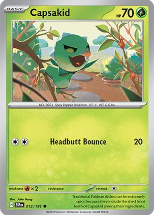 Capsakid (12/191) Reverse Holofoil [SV08: Surging Sparks]