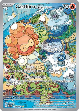 Castform Sunny Form (195/191) Holofoil [SV08: Surging Sparks]