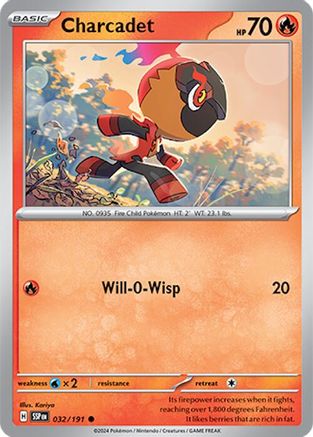 Charcadet (32/191) Reverse Holofoil [SV08: Surging Sparks]