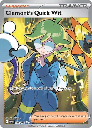 Clemont's Quick Wit (229/191) Holofoil [SV08: Surging Sparks]