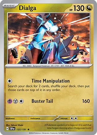 Dialga (135/191) Holofoil [SV08: Surging Sparks]