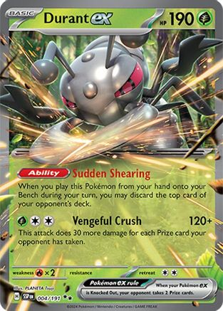 Durant ex (4/191) Holofoil [SV08: Surging Sparks]