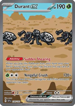 Durant ex (236/191) Holofoil [SV08: Surging Sparks]