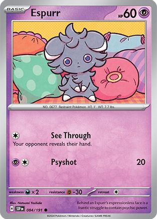 Espurr (84/191) Reverse Holofoil [SV08: Surging Sparks]