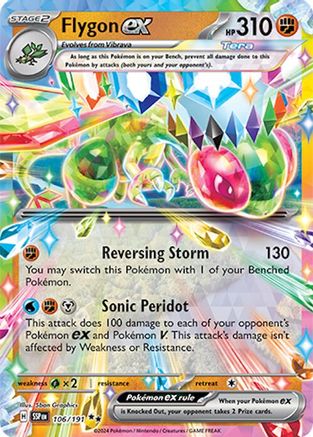 Flygon ex (106/191) Holofoil [SV08: Surging Sparks]