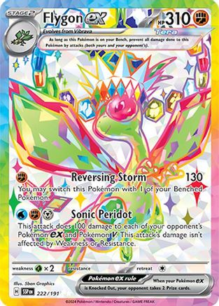 Flygon ex (222/191) Holofoil [SV08: Surging Sparks]