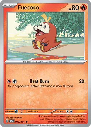 Fuecoco (29/191)  [SV08: Surging Sparks]