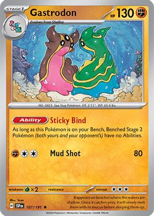 Gastrodon (107/191) Holofoil [SV08: Surging Sparks]