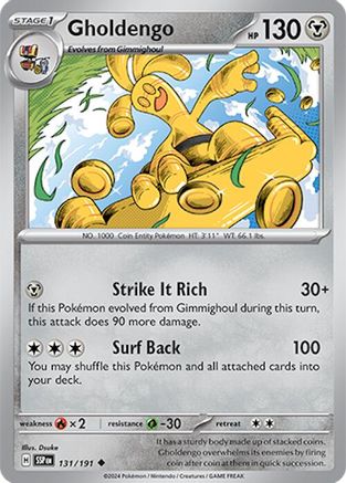 Gholdengo (131/191) Reverse Holofoil [SV08: Surging Sparks]
