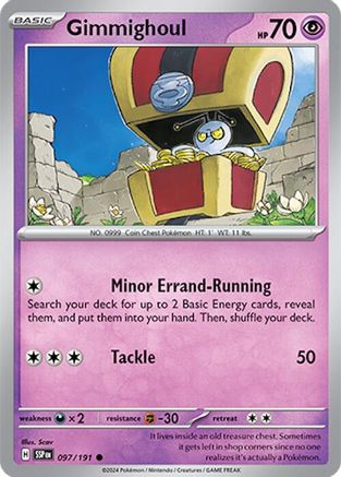 Gimmighoul (97/191) Reverse Holofoil [SV08: Surging Sparks]