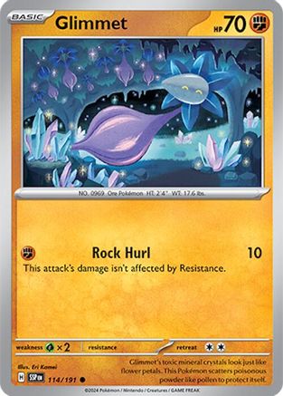 Glimmet (114/191) Reverse Holofoil [SV08: Surging Sparks]