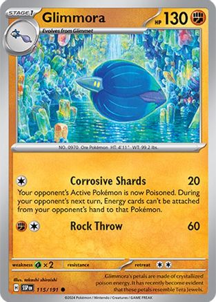 Glimmora (115/191) Reverse Holofoil [SV08: Surging Sparks]