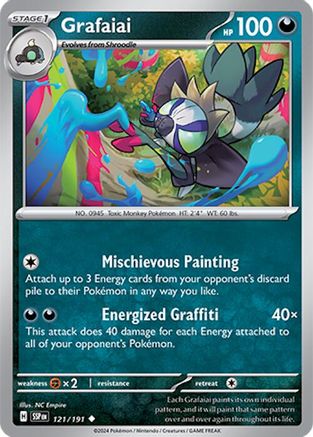 Grafaiai (121/191) Reverse Holofoil [SV08: Surging Sparks]