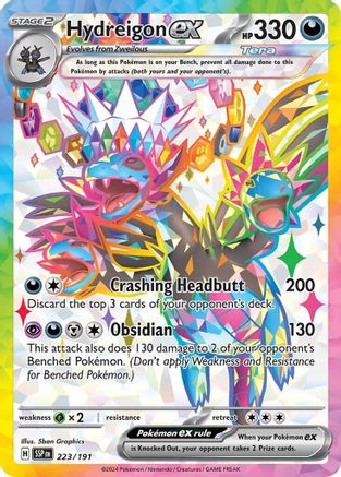 Hydreigon ex (223/191) Holofoil [SV08: Surging Sparks]