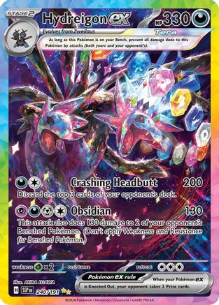 Hydreigon ex (240/191) Holofoil [SV08: Surging Sparks]