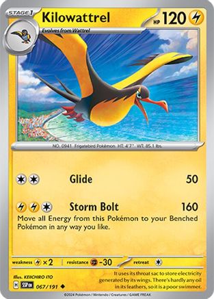 Kilowattrel (67/191)  [SV08: Surging Sparks]