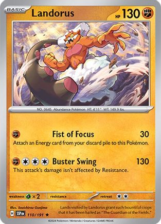 Landorus (110/191) Reverse Holofoil [SV08: Surging Sparks]