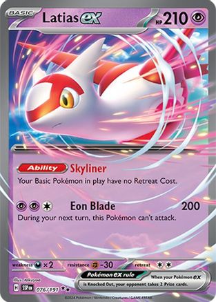 Latias ex (76/191) Holofoil [SV08: Surging Sparks]